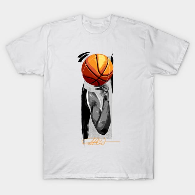 Brooklyn Vibes Basketball T-Shirt by Dark Wing Art